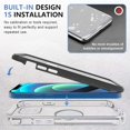 thumbnail image 2 of Compatible with iPhone 12 Case iPhone 12 Pro Case with Built-in Screen Protector Full Body Rugged Case Shockproof Clear with Ring Holder Soft TPU Bumper Protective Phone Case, Black, 2 of 7