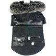 thumbnail image 1 of Ruff-Choppered Denim Fashioned Wool Pet Coat, 1 of 1