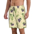thumbnail image 2 of Pofeuu Green And Purple Grapes Prin Men's Swim Trunks Quick Dry Bathing Suit Swimming Board Shorts Mesh Lining Beach Swimwear-X-Large, 2 of 6