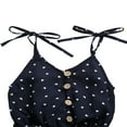 thumbnail image 4 of Kids Baby Girls Sleeveless Heart Pattern Jumpsuit Summer Buttons Romper, 4 of 5