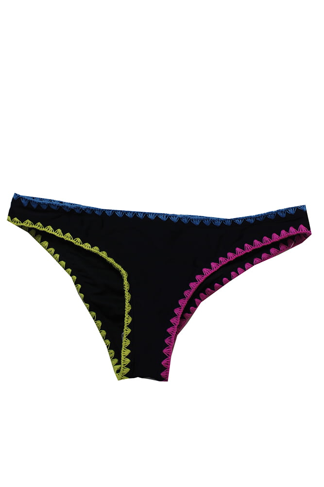 Hula Honey Whip-Stitch Cheeky Swimsuit Bikini Bottoms Size Large NWT 