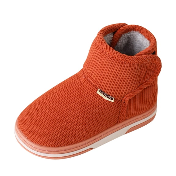 Quealent Big Kid Girls Shoes Kids Holly Boots Childrens Shoes Winter Thick Furry Shoes Flat Heel Casual Home Cotton Slippers Casual Kids Furry Boots A 3