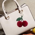 thumbnail image 5 of Farcauo Plush Cherry Keychain Cute Bag Charms Stylish Keychains for Women Kawaii Burgundy Purse Charm Car Keyrings, 5 of 7