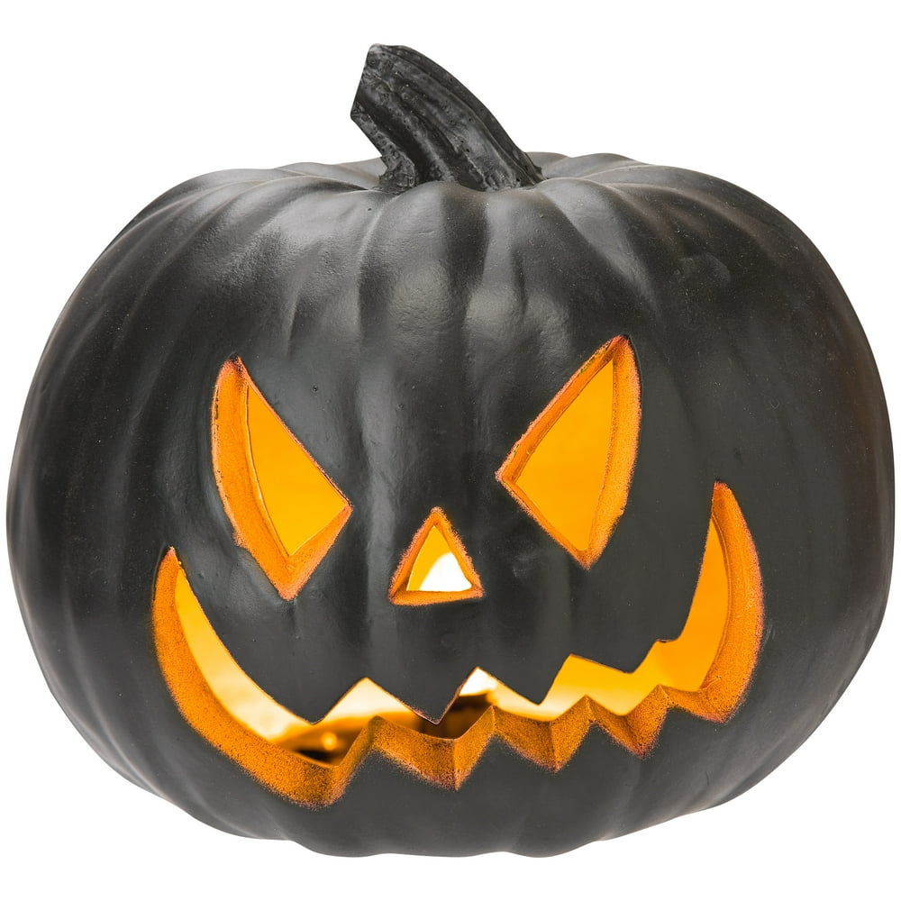 9 Blow Mold Jack  O  Lantern  Black Neon Orange  by Gemmy 