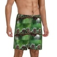 thumbnail image 2 of Kdxio Australian White Tree Frog Print Mens Sleep Shorts Bottoms Soft Comfy Pajama Wear Pants with Drawstring Pockets, 2 of 7