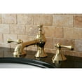 thumbnail image 2 of Kingston Brass KC7062BL Widespread Lavatory Faucet with Brass Pop-Up, Polished Brass, 2 of 4