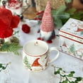 thumbnail image 2 of STP GOODS Festive Gnome Bone China Big Belly Mug in Gift Box 16.23 fl oz (480 ml) Coffee and Tea Mug for Latte Cocoa Chocolate, Christmas Tableware, Holiday Drinkware, Red Blue, 2 of 10
