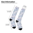 thumbnail image 5 of Bingfone Compression Socks For Women And Men Long Socks For Running Athletic Cycling Nurse-Blue Butterfly, 5 of 9