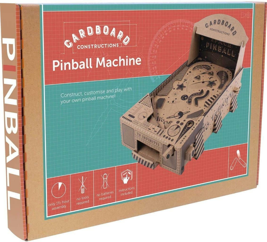 Build Your Own Pinball Machine Cardboard Construction Kit