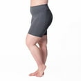 thumbnail image 3 of Rainbeau Curves Basic Compression Bike Short, Women's Plus Gray 14/16, 3 of 5
