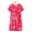 Hot Pink, variant on Summer Women's Nightgowns Cotton Silk Short Sleeved Sleep Dress New Loose Fitting Home Wear Elderly Sleepwear Plus Size Dress