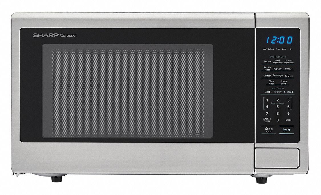 White Sharp R-309YW Microwave 1.1 cu.ft. Standard 