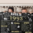 thumbnail image 3 of Yibo 72th Birthday Blanket Gift for Women or Men 72 Years Old 1952 Anniversary Weeding Gift for Wife Husband Mom Dad Back in 1952 Flannel Soft Blanket, 3 of 5