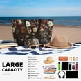 thumbnail image 5 of Balery Vintage Floral Vase A Beach Travel Bag - Water-Resistant, Large Capacity Lightweight Tote with 7 Pockets for Women and Men - Perfect for Beach, Pool, Gym, and Travel, 5 of 7