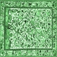 thumbnail image 1 of Ahgly Company Indoor Square Persian Emerald Green Traditional Area Rugs, 3' Square, 1 of 4