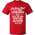 thumbnail image 2 of OXI T-Shirt - Little Things Inside Your Head, Basic Casual T-Shirt for Men's and Women Fleece T-Shirt Short Sleeve - Red Medium, 2 of 3