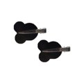thumbnail image 4 of 2Pcs Non-trace Épingles à Cheveux Matériau Robuste Simple Charmant Coiffeuse Clip Style à la Mode Approvisionnement pour Bébé Femmes Filles Tête de Souris Noir, 4 of 8