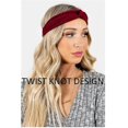 thumbnail image 3 of Boho Headbands for Women Soft Fabric Women\'s Headbands for Short Hair Twist Hair Bands Retro Hair Accessories, Solid Color, 8Pcs, 3 of 5