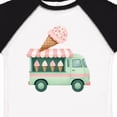 thumbnail image 4 of Inktastic Green Ice Cream Truck Girls Toddler T-Shirt, 4 of 5