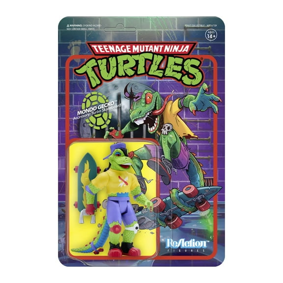 Teenage Mutant Ninja Turtles Mondo Gecko Reaction Figure 2021 Super7 80984