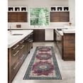 thumbnail image 2 of Riverbay Furniture Traditional Washable Polyester 2'x8' Rug in Ivory, 2 of 17