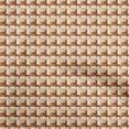 thumbnail image 1 of oneOone Viscose Jersey Rust Brown Fabric Geometric Quilting Supplies Print Sewing Fabric By The Yard 60 Inch Wide, 1 of 5