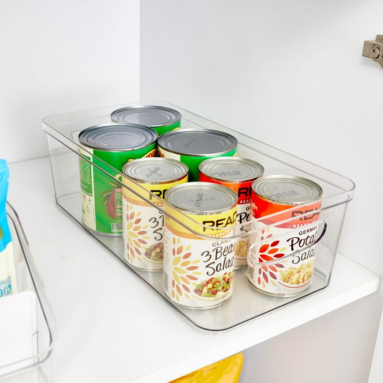 iDesign Crisp Plastic Bin with Handles, 16