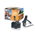 thumbnail image 1 of Canon EOS R50 Vlogging Creator Kit, Hybrid Mirrorless Camera with RF-S10-18mm F4.5-6.3 IS STM Lens and Tripod Grip, Wide-angle Lens, 24.2 MP CMOS (APS-C) Sensor, Vlogging Camera, Black, 1 of 6