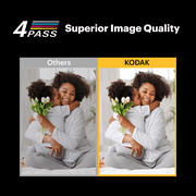 KODAK Mini 2 Retro 4PASS Portable Photo Printer (2.1x3.4 inches) + 8 Sheets, Black