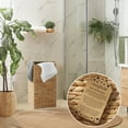 thumbnail image 2 of Casafield Laundry Hamper with Lid and Removable Liner Bag - Natural, Woven Water Hyacinth Square Laundry Basket for Clothes, 2 of 7