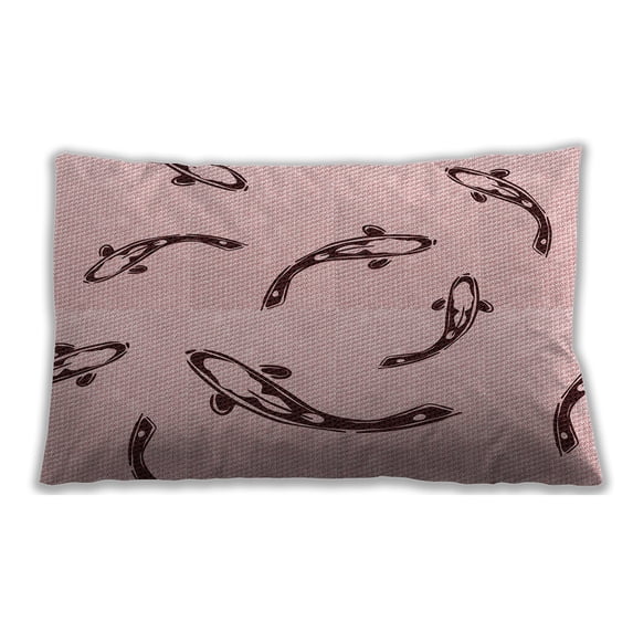 Ahgly Company Outdoor Rectangular Contemporary Lumbar Throw Pillow, 13 inch by 19 inch