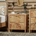 thumbnail image 3 of COZAYH Fully-Assembled Farmhouse Nightstand with Drawer, 2-Drawer Distressed Wood Retro Accent Bedside Table, Small Nightstand Organizer, Mid Century Modern End Table for Bedroom, 3 of 8
