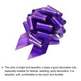 thumbnail image 4 of 5pcs 4 Inch Large Pull Bow Metallic Purple Gift Wrapping Bows with Gold Edge, 4 of 6