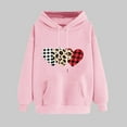 thumbnail image 2 of Fjofpr Valentine Clothes Women Womens Clothes Women's Print Winter Hoodie Pullover Tops Long Sleeved Comfortable Sweatshirt, 2 of 5