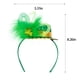 thumbnail image 3 of Diademas para mujer, diadema cuadrada, diadema de malla con diseño de Patrick para festivales irlandeses, disfraz de carnaval, diadema de cortesía., 3 of 5