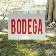 thumbnail image 5 of Bodega Yard Sign 10 Pack of 12 Inch x 16 Inch Single Sided Weatherproof Heavy-Duty Plastic with Stake | Local Market, Fresh Groceries, Neighborhood Shops | Made in USA, 5 of 7
