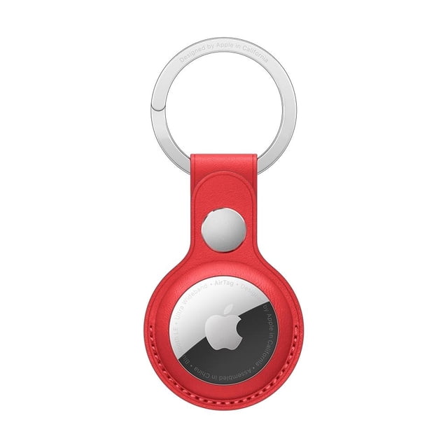 Llavero de Piel para AirTag Apple Rojo