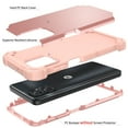 thumbnail image 3 of Dteck for Motorola G Power (2023) Armor Case, 3 in 1 Heavy Duty Shockproof Hybrid Hard PC Soft Rubber Drop Protection Slim Fit Hybrid Protective Cover Case, rosegold, 3 of 6