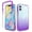 Purple, variant on iPhone 12 Mini Case (5.4"), Rosebono Full-Body Rugged Ultra Transparency Hybrid Protective Case (Yellow)
