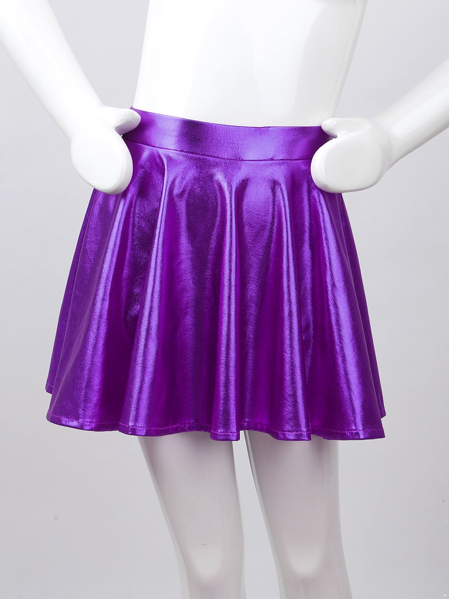 Kid Girl Metallic Laser Skirt