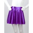 thumbnail image 5 of YiZYiF Girls Shiny Metallic A-line Skirt Pleated Jazz Dance Skort, 5 of 7