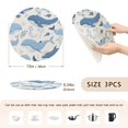 thumbnail image 2 of Whales Blue Leaves Trivet Mats Woven Pot Holders 3Pcs Non-Slip Heat Resistant for Hot Pots Pans Pats, 2 of 6