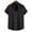 Black, variant on ZVNAΖH Mens Button Down Short Sleeve Shirts Summer Casual Stand Up Collar Shirts Comfy Solid Classic Pocket Shirts