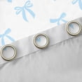 thumbnail image 4 of Feelyou Kawaii Bowknot Ribbon Blackout Curtains Set of 2 (52x84 Each) for Girl, Love Heart Blue Window Curtains, Cartoon Princess Style Curtains and Drapes, Black Out Curtains Decor, 4 of 6