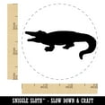 thumbnail image 2 of Alligator Crocodile Solid Self-Inking Rubber Stamp Ink Stamper - Black Ink - Small 3/4 Inch, 2 of 7