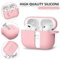 thumbnail image 4 of for AirPods Pro Case Cover with Cleaner Kit,Soft Silicone Protective Case for AirPods Pro 2nd/1st Generation Case for Women Men,AirPod Pro Case Accessories with Keychain-Pink, 4 of 6