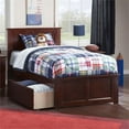 thumbnail image 2 of Rosebery Kids Madison Twin XL Platform Bed & Storage Drawers in Walnut, 2 of 4