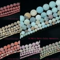 thumbnail image 2 of HOOUN 4mm 6mm 8mm 10mm Natural Frosted Matte Gemstones Round Loose Beads Jewelry 15"-12mm-37 Matte Yellow Tiger Eye, 2 of 3
