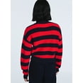 thumbnail image 3 of Free Assembly Women's Mock Neck Button Sweater with Long Sleeves, Midweight, Sizes XS-XXL, 3 of 6