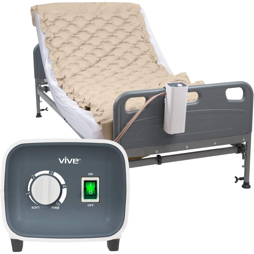 Vive Alternating Pressure Pad Includes Mattress Pad and Electric Pump